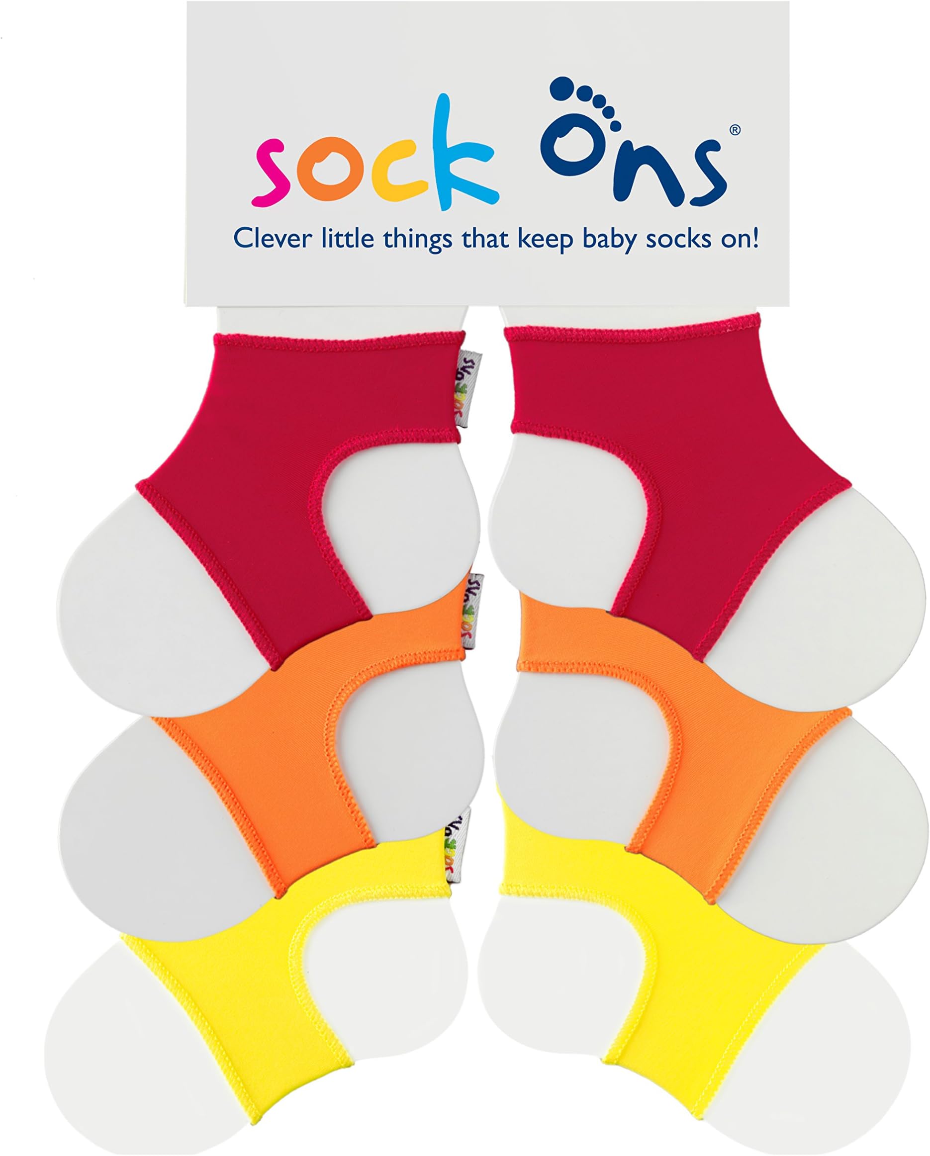 Sock OnsBaby Sock Holders - 3 Pack - Blue - Amazing Value Pack - Keep Baby