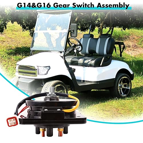 Miniatura 3 de 10L0L Conjunto de interruptor de marcha atrás para Yamaha G14G16 36V modelos eléctricos (1994-2002), OEM JN4-82917-00-00, JN4-82917-01-00, 5206