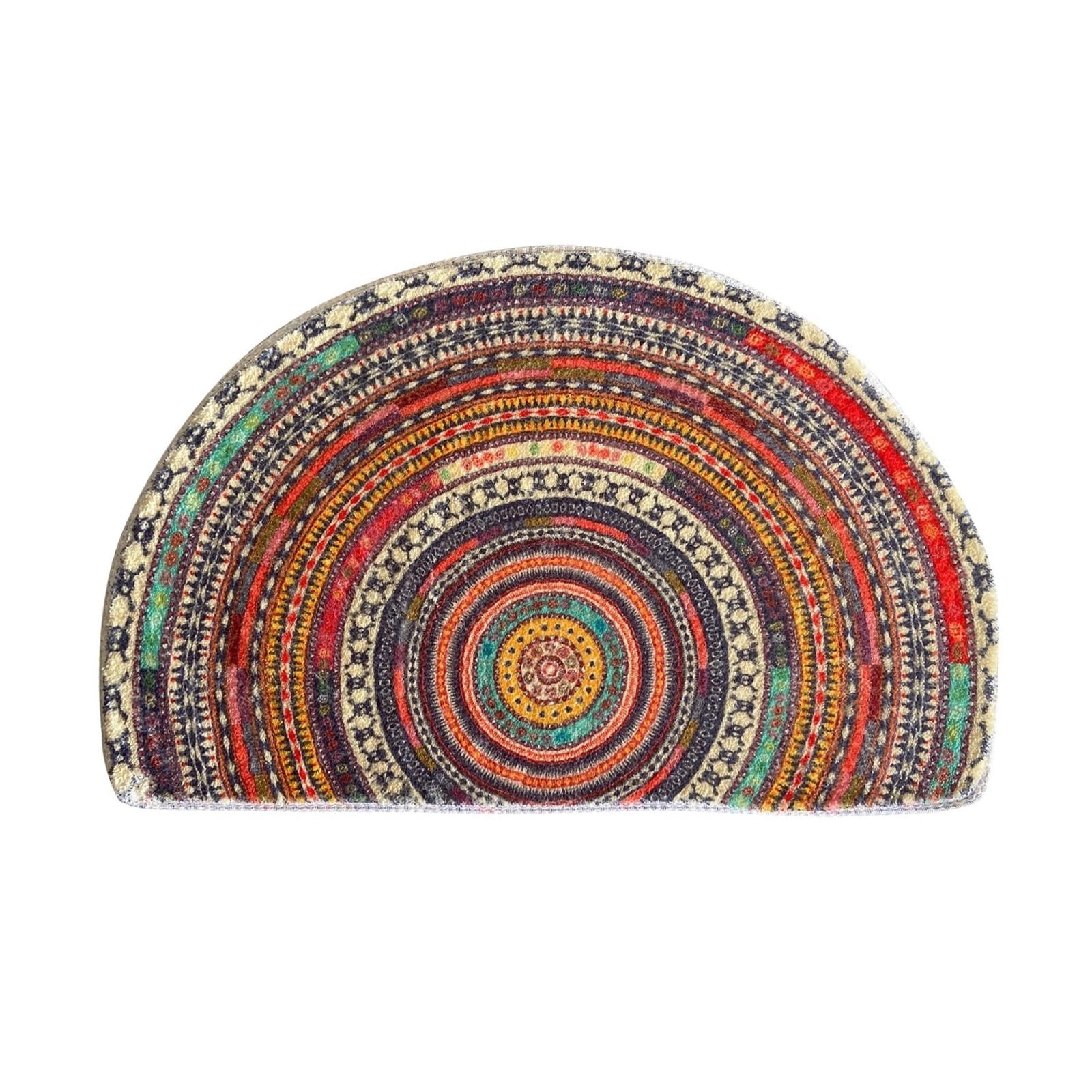 Zerbino Tappetini Semicircolari Ingresso Antiscivolo di Benvenuto Bagno Assorbenti per L'Ingresso(100x150cm-b)