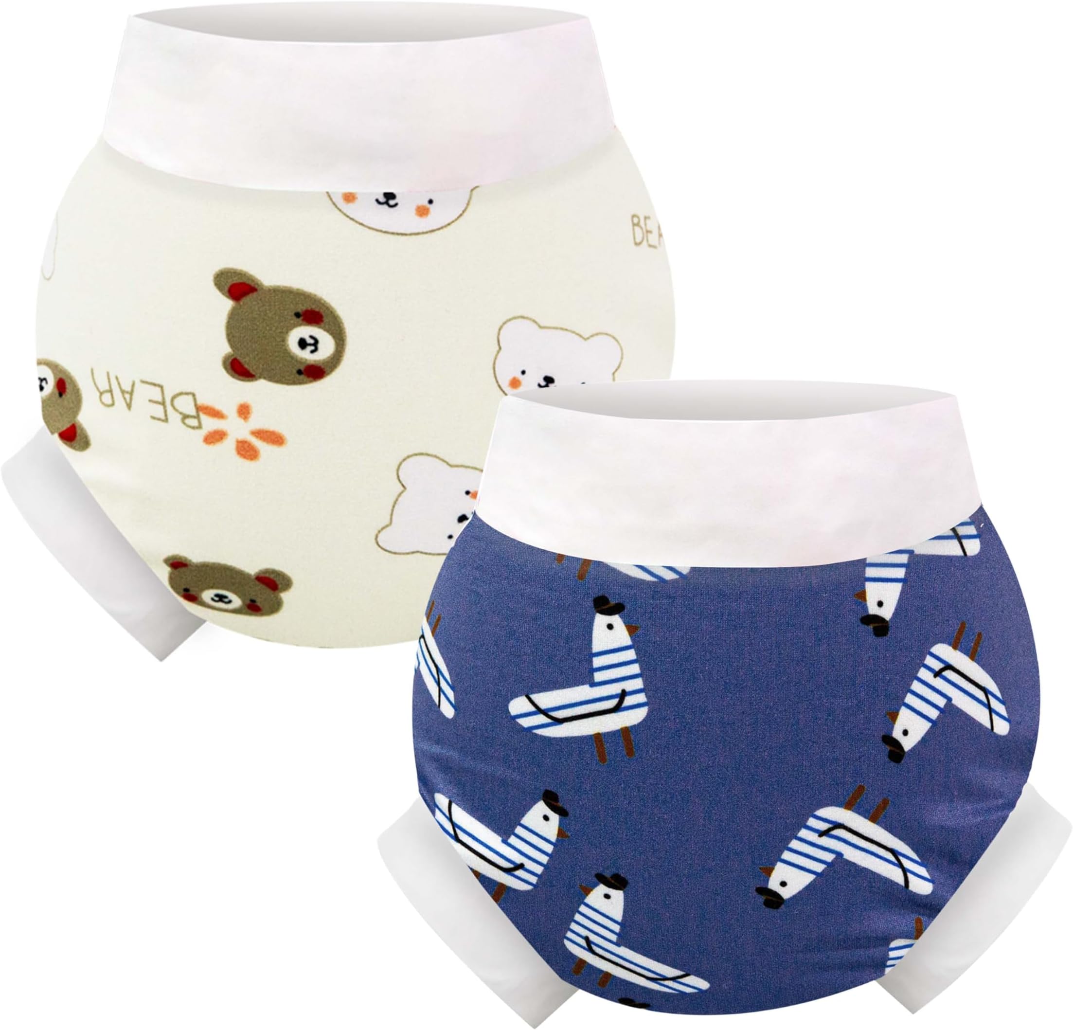 EZ Moms 2 Packs Baby Swim Diaper Reusable Soft and Silky