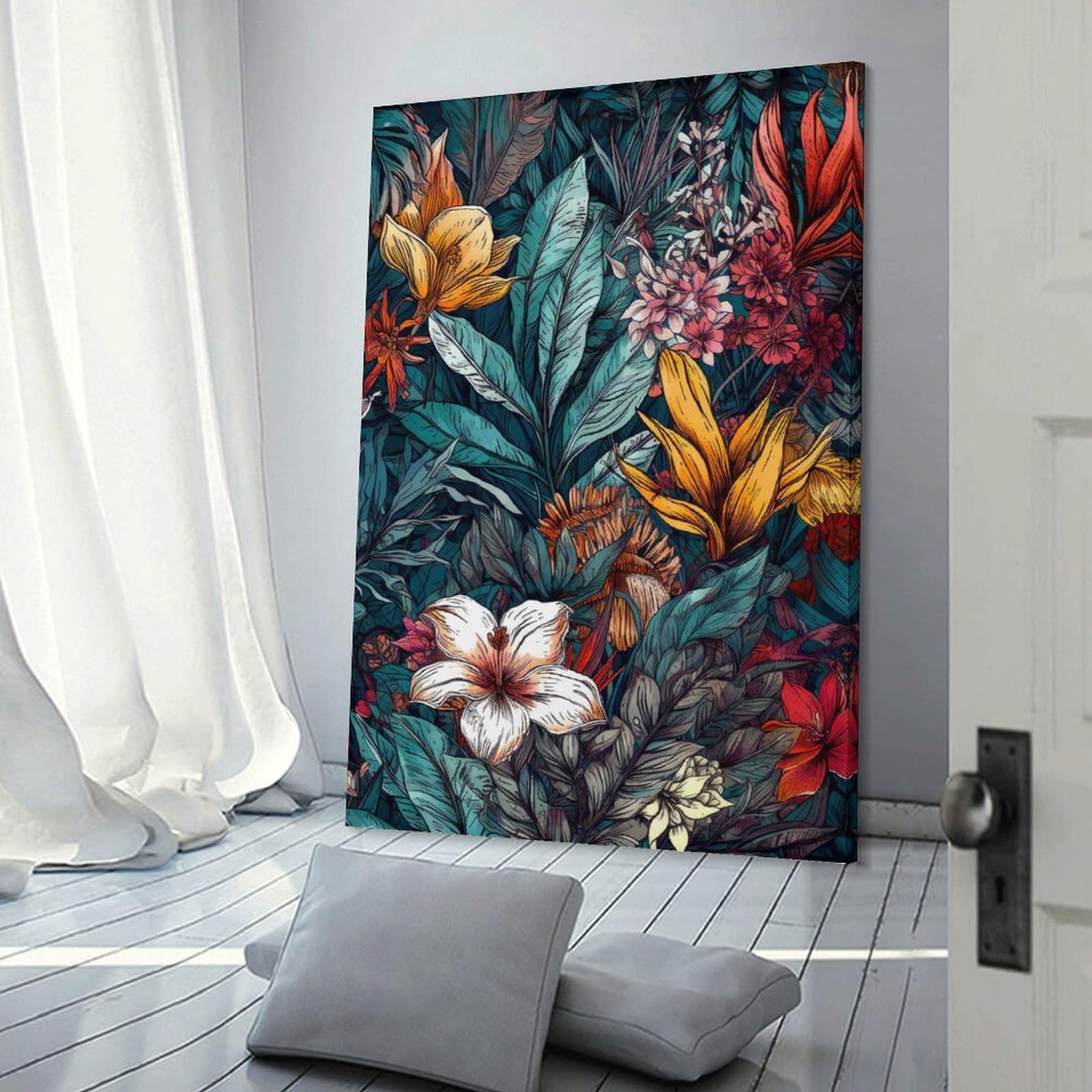 Junmoney Flowers Nature Art Wall Picture Print 08x12inch(20x30cm), for Picture Wall Styling in Lounge Or Bedroom, Ideal for Building A Coordinated Art Wall