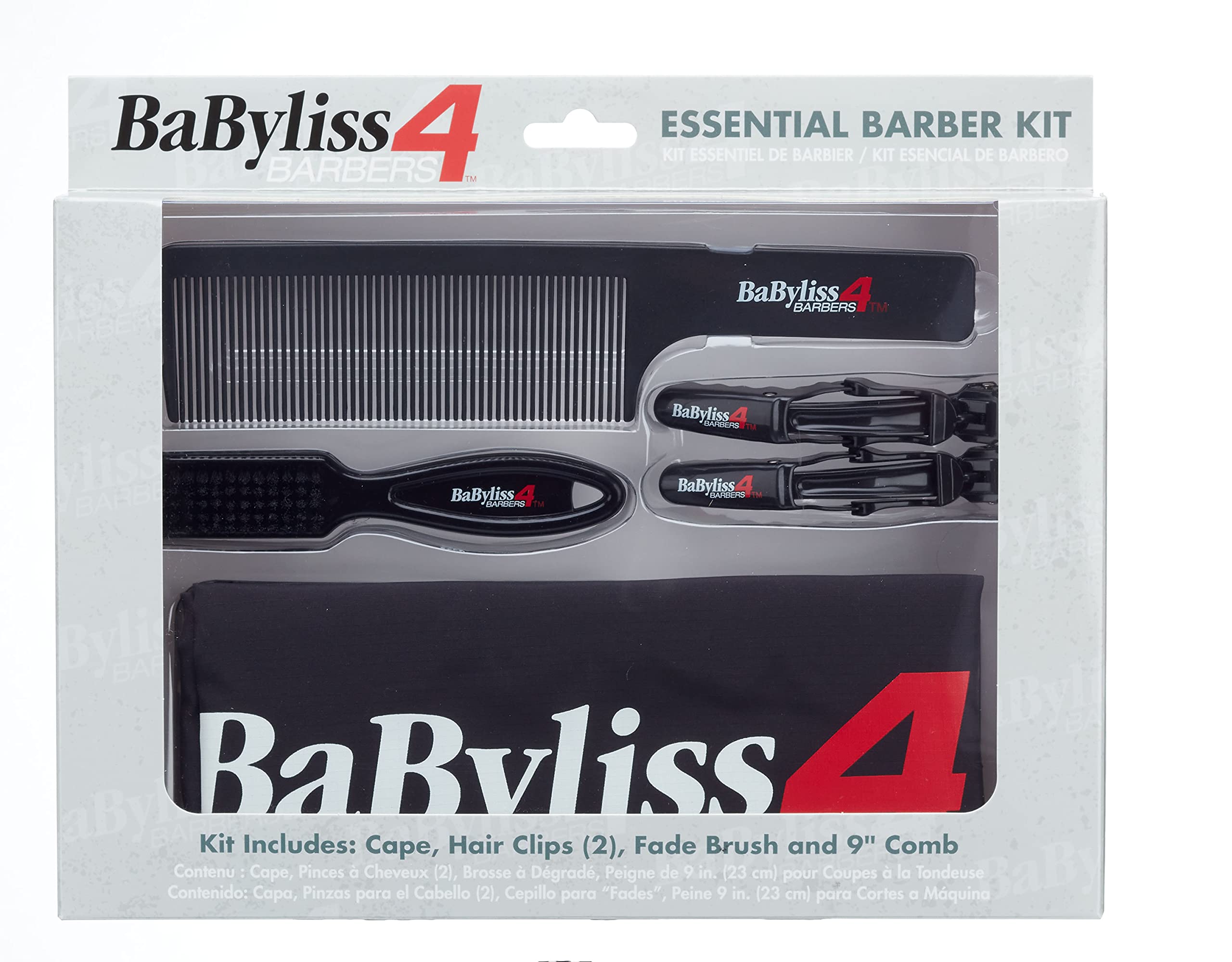 Professional Barber Accessory Kits including capes, combs, fade brushes and more