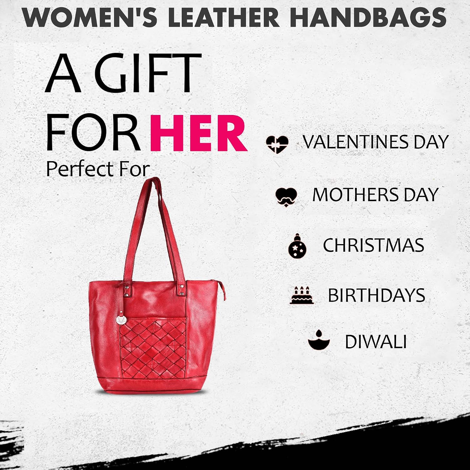 Genuine Leather Women's Tote Handbags, Satchel Purse Ladies Shoulder Bags with Top Handle