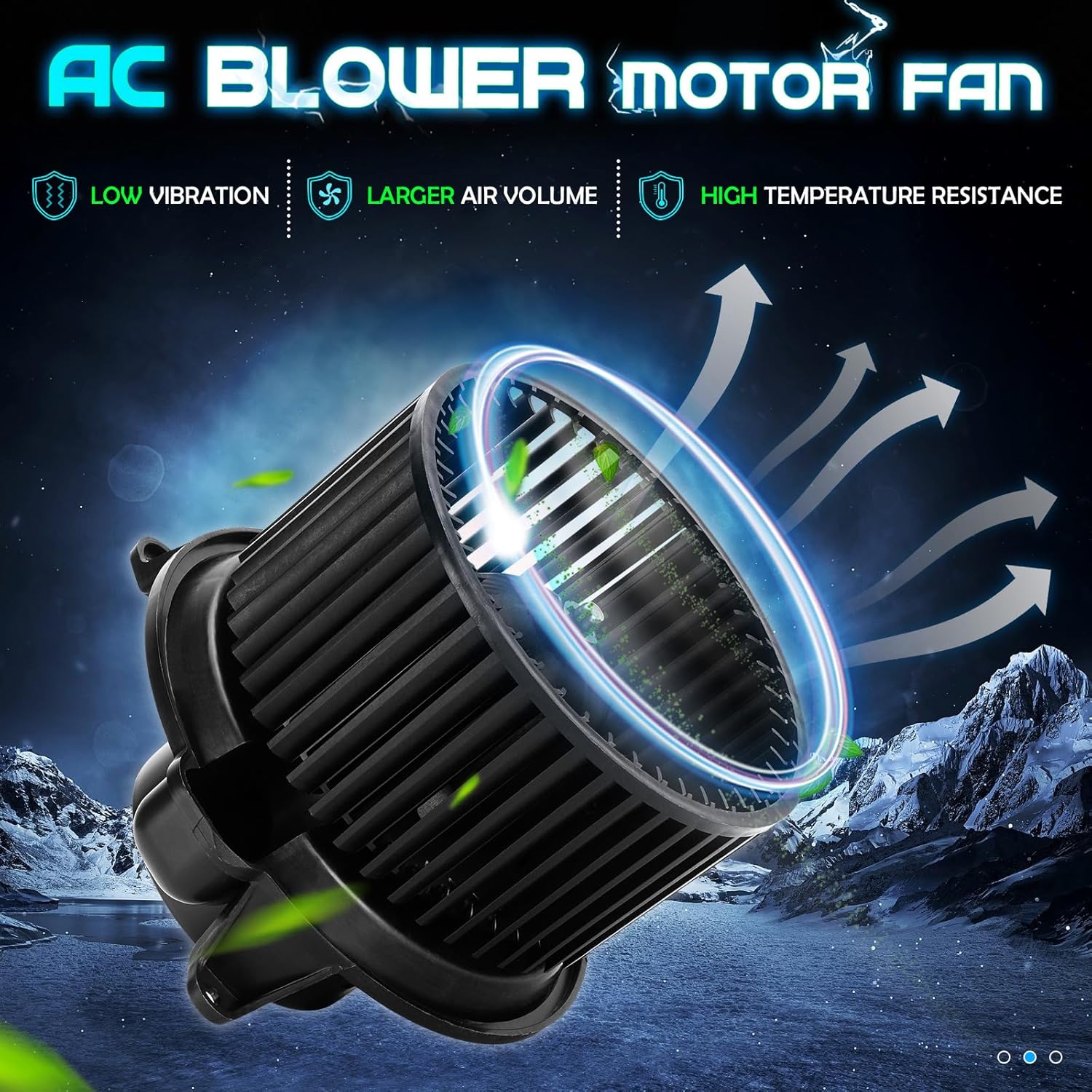 Front HVAC Heater Blower Motor 27226ZH00A Air Conditioning and Heating Fits 2004-2010 Infiniti QX56/ 2005-2015 Nissan Armada/ 2004-2015 Nissan Titan