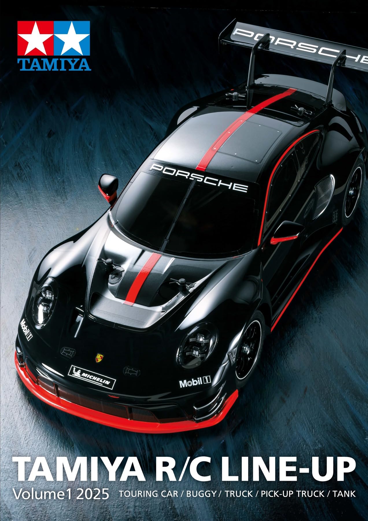 Tamiya 64458 RC Line-Up Vol.1 2025 Englisch, Schwarz