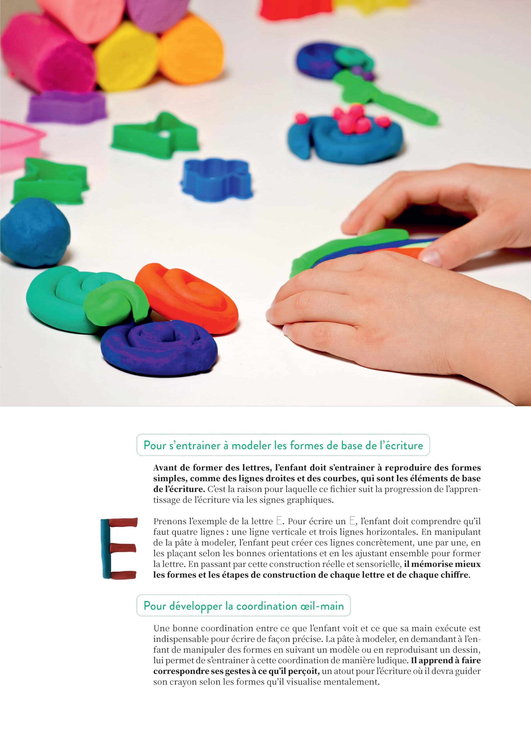 Une année d'activités de pâte à modeler - Maternelle (+ ressources numériques): Fichier photocopiable couleur