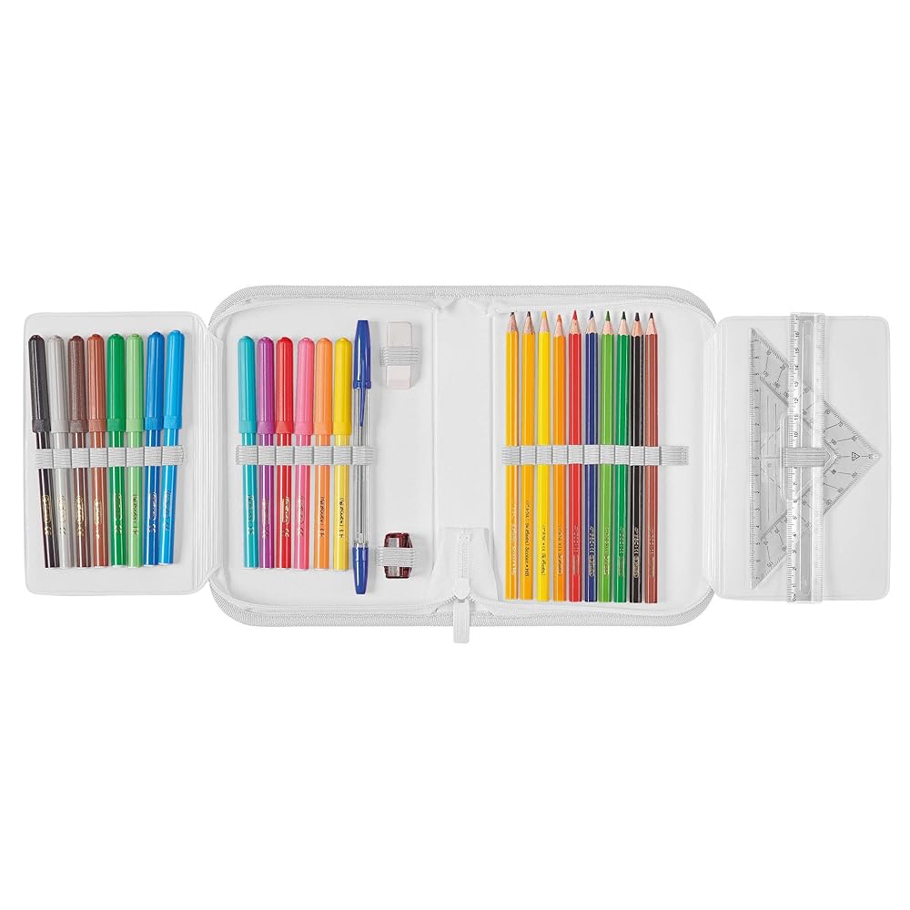 Herlitz Kinder Federmäppchen Faulenzer - Crazy Zebra Design Stiftetasche