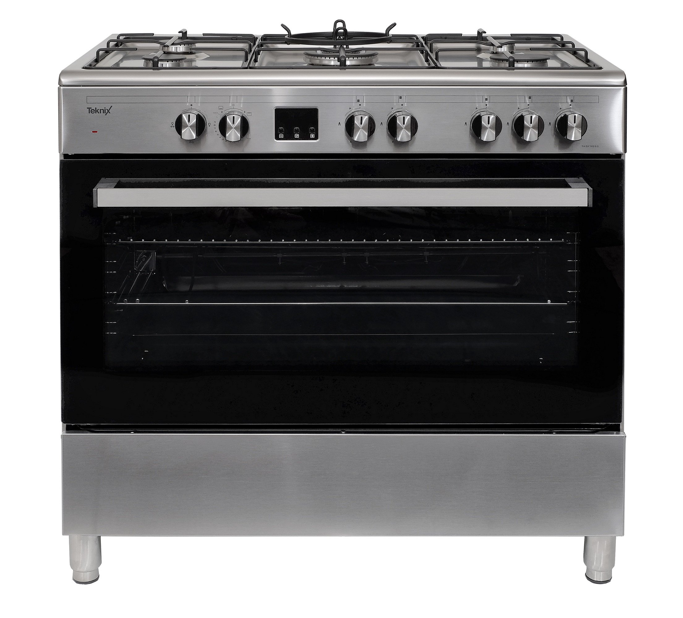 Buy Teknix TKGF90SS 90cm Gas Range Cooker in Stainless Steel, Single