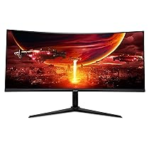 acer Nitro XZ342CU V3 Gaming Monitor 34 pollici (schermo 86 cm) UWQHD, VA, 180 Hz DP, 100 Hz HDMI, 4 ms(GTG), DP 1.4, 2 HDMI 2.0, Curved, altezza regolabile, FreeSync Premium