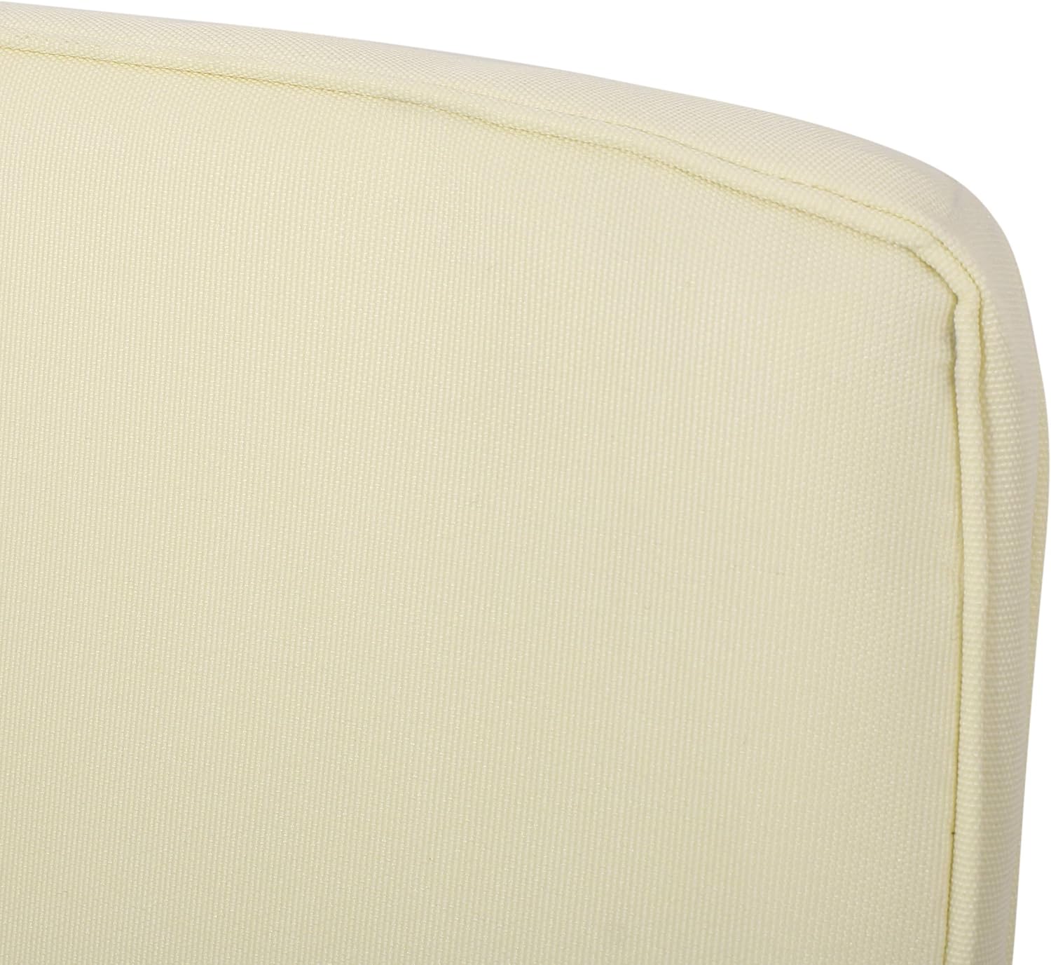 Christopher Knight Home 313285 Gavin Outdoor Water Resistant Fabric Loveseat and Club Chair Cushions, Cream