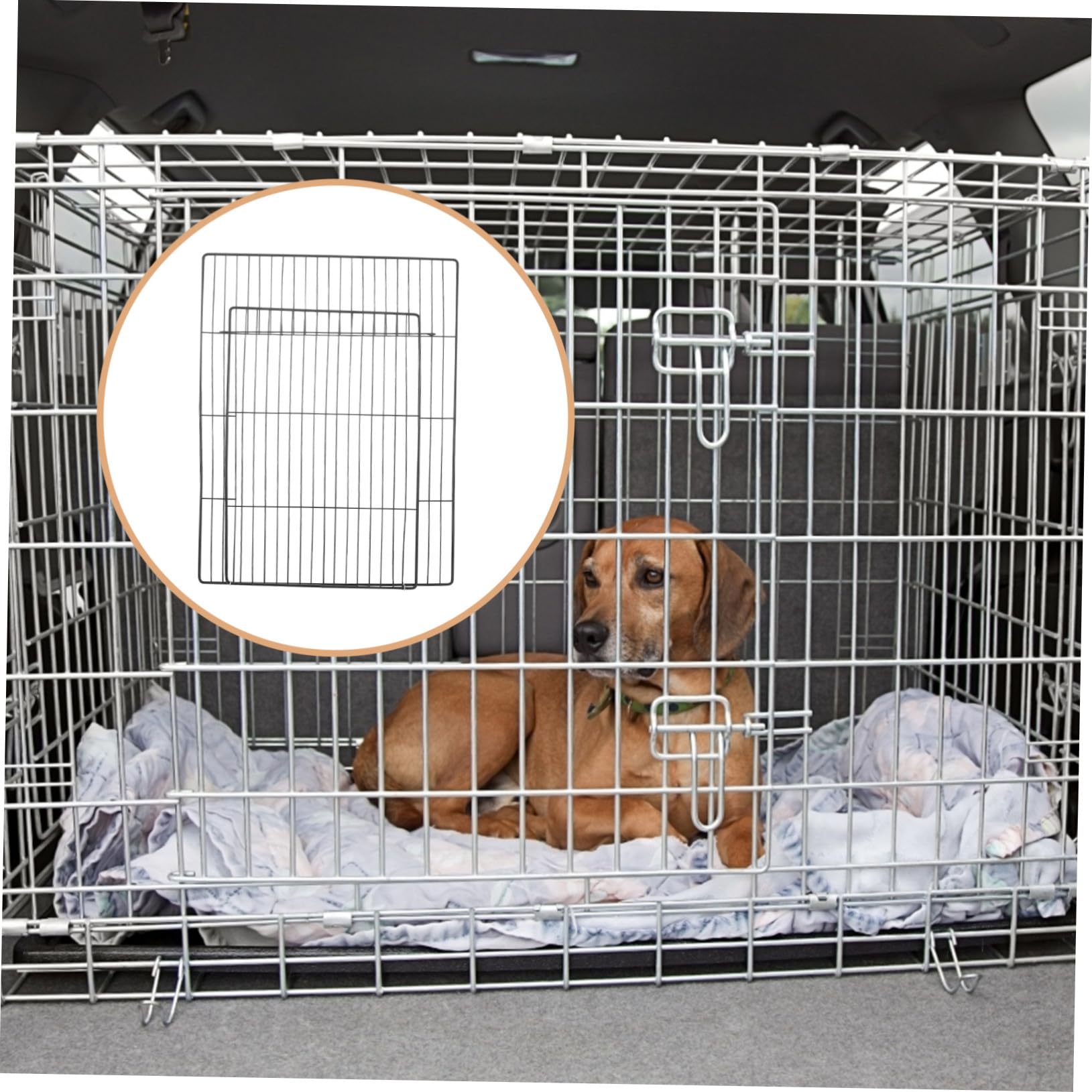 Rete per con Apertura Accessorio Versatile per Gabbie e Recinti Sicurezza per e Grandi Animali Facile da Montare e Compatibile con Box Espandibili