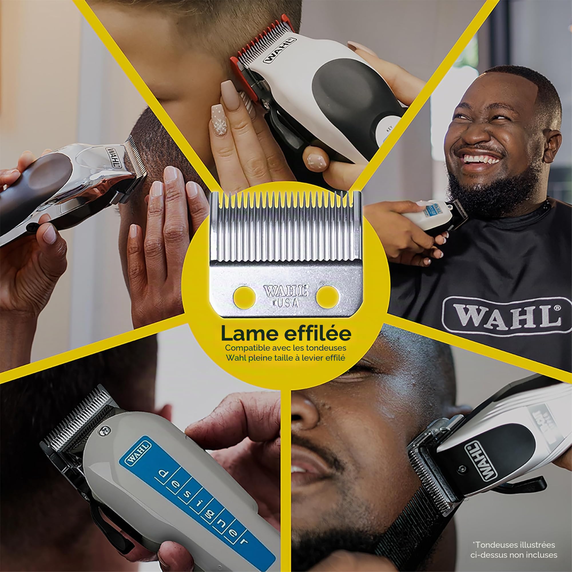 WAHL Standard Blade, 1-2mm, affûtée avec précision, lames de rechange, lames de tondeuse de rechange, enlèvement en vrac, Super Taper, Taper2000, Cordless Senior, Magic Clip