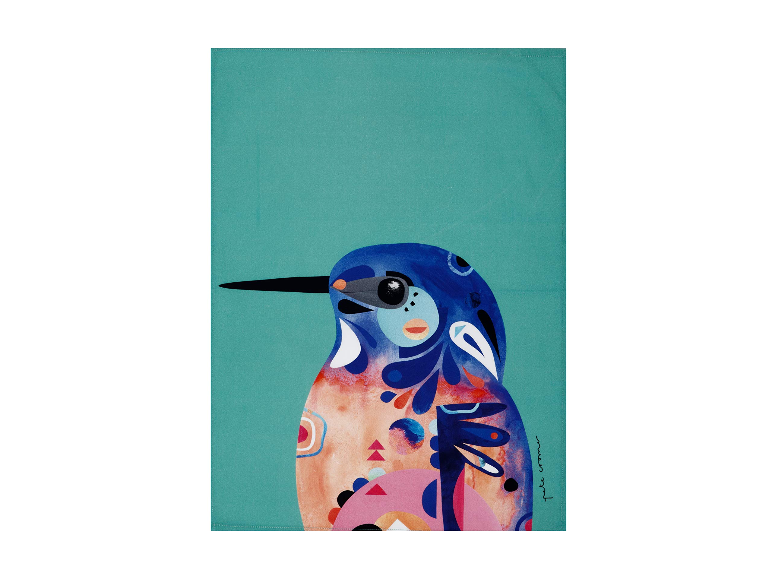 Maxwell & WilliamsPete Cromer Bird Tea Towel, Azure Kingfisher Print, 100% Cotton, 70 x 50 cm GX0026
