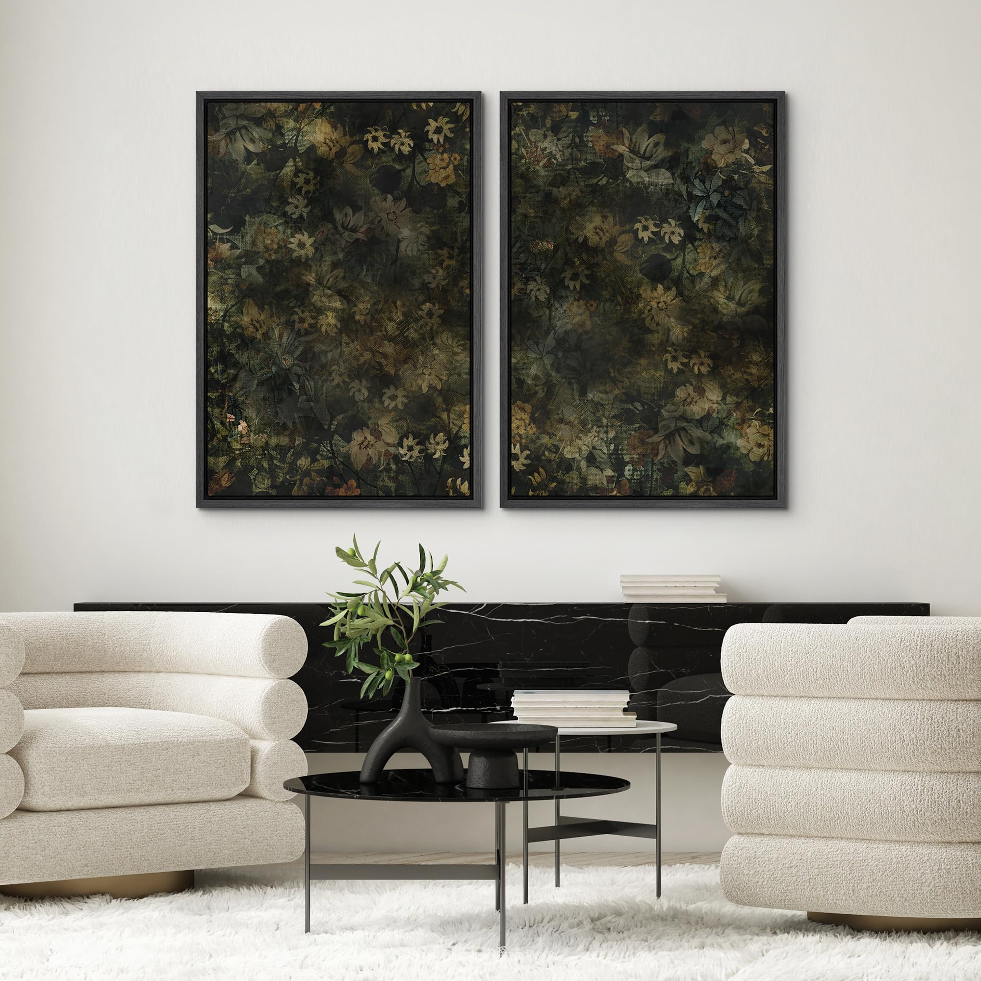 SIGNWIN Framed Canvas Print Wall Art Abstract Wave Pattern Modern Art Minimalist Neutral Decor for Living Room, Bedroom, Office - 16"x24"x2 Natural — view 49