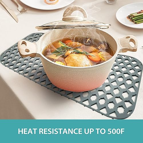 Miniatura 7 de Protectores de fregadero para fregadero de cocina, accesorio para fregadero de cocina, alfombrillas de silicona para colador de acero inoxidable