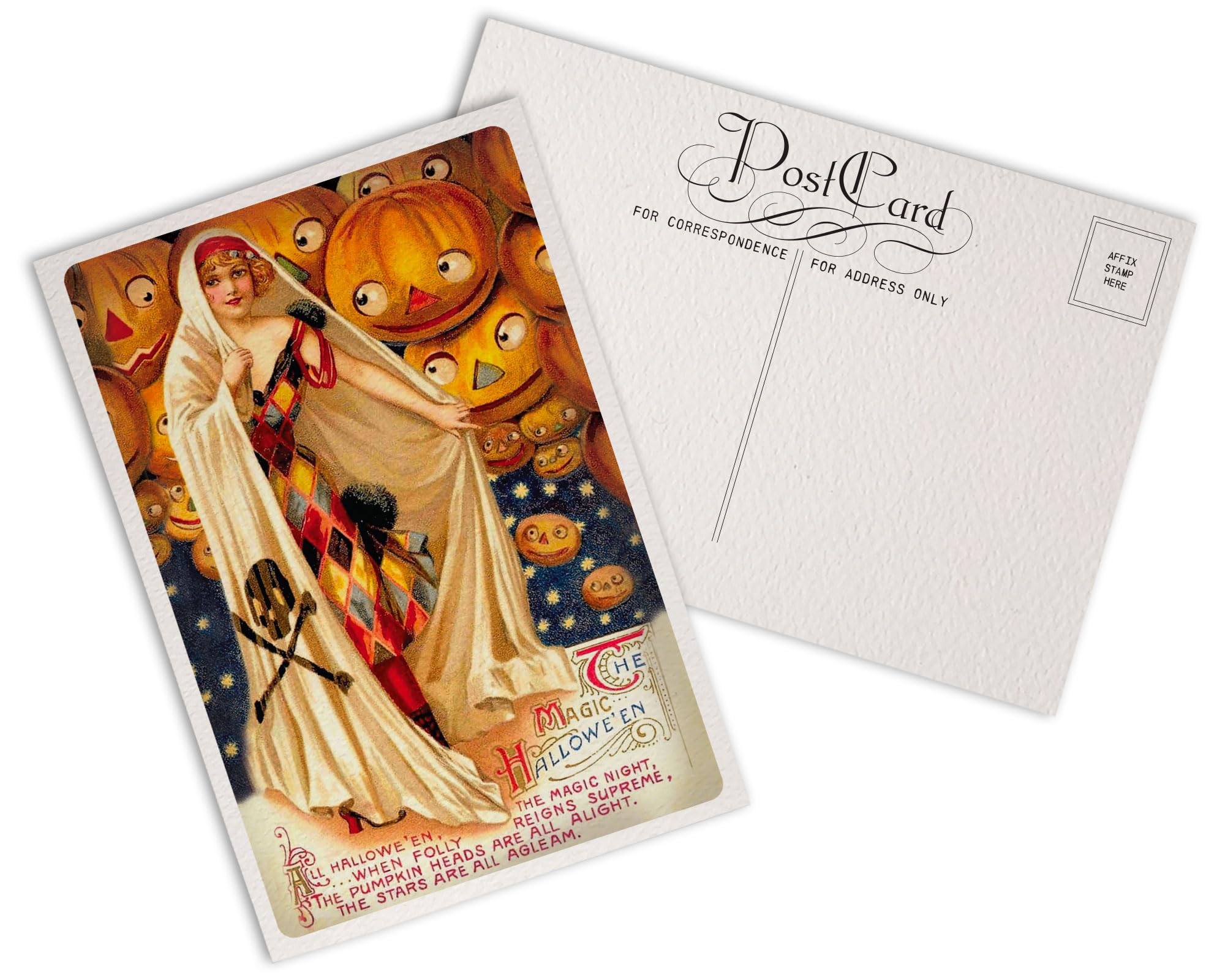Amazon | Hill Valley Greetings アンティークハロウィンポストカード
