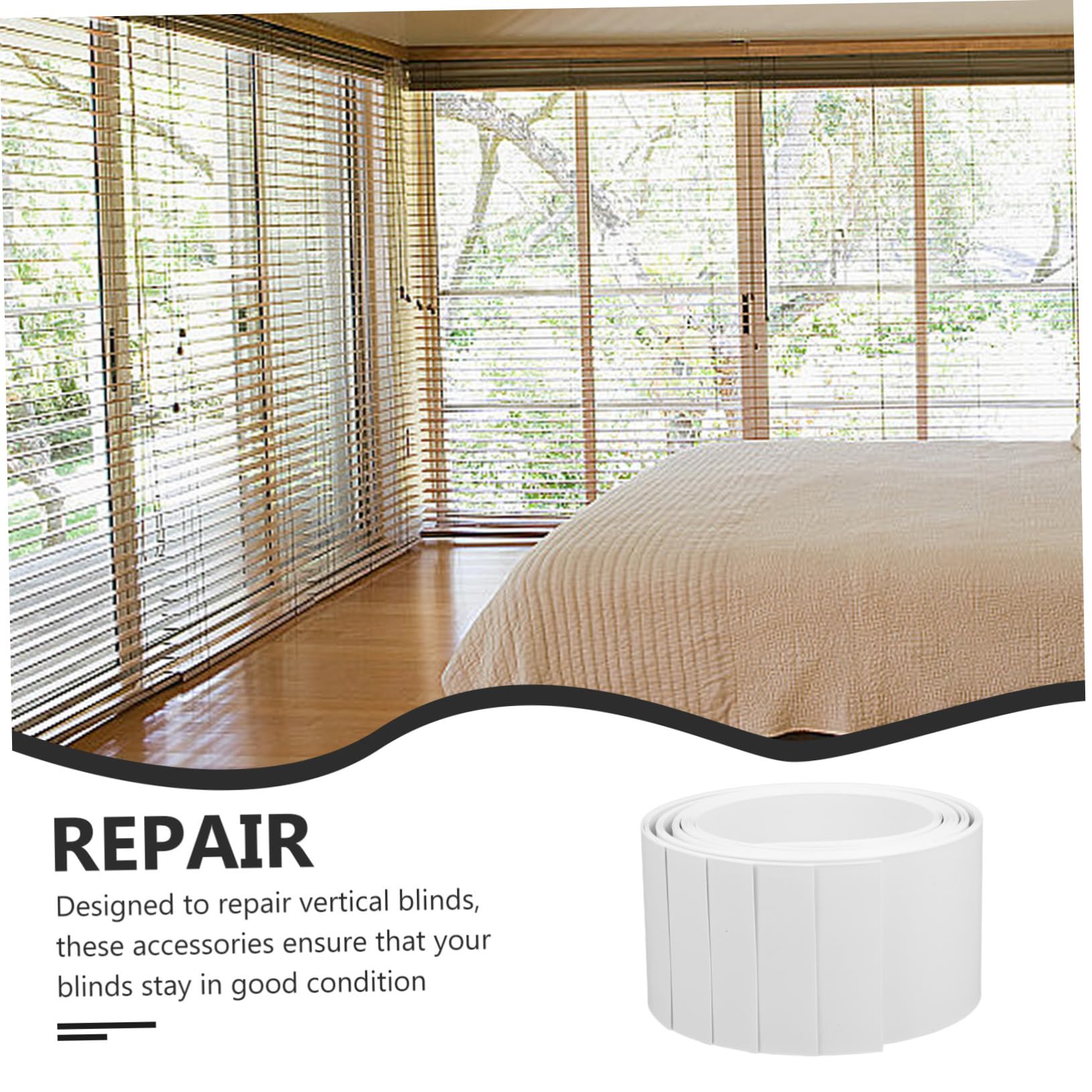 HOMSFOU 15piezas Slats De Reparación para Kit De Reemplazo De Lamas para De Instalación y Ventanas y Puertas