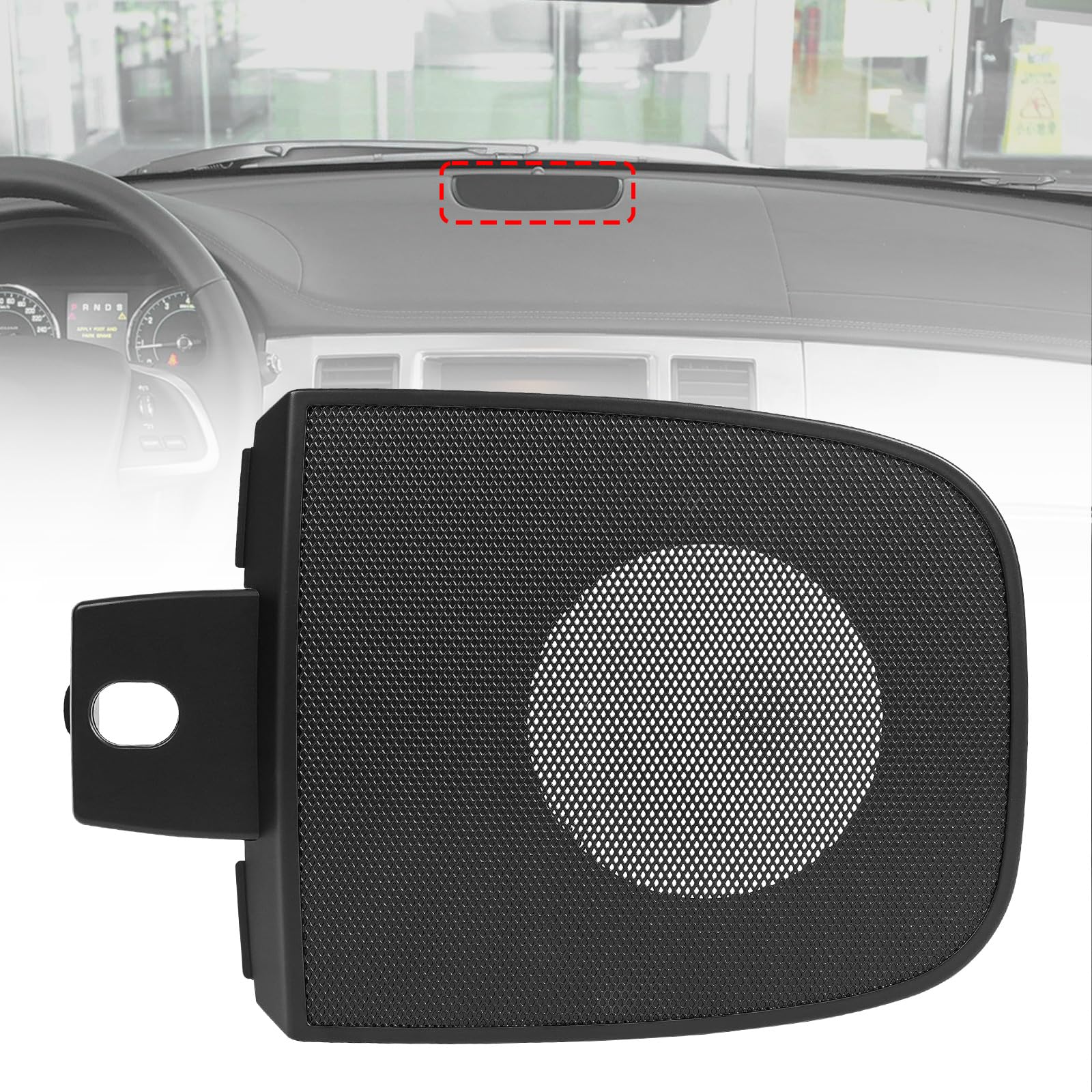 Car Speaker Grille Cover,Dashboard Top Speaker Cover Cap,fit for for Jaguar XF 2008‑2016,C2Z1835LEG,C2Z1835AMS,Front Center Console Top Speaker Grill Bezel