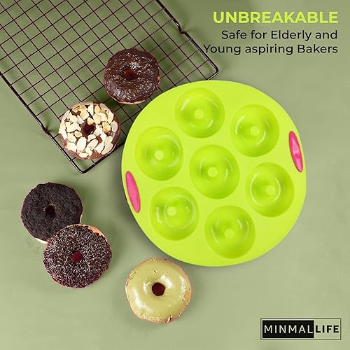 Miniatura 6 de Juego de 5 moldes de silicona para hornear (lima)  Juego de 5 moldes de silicona antiadherentes para hornear  Molde de silicona para magdalenas y