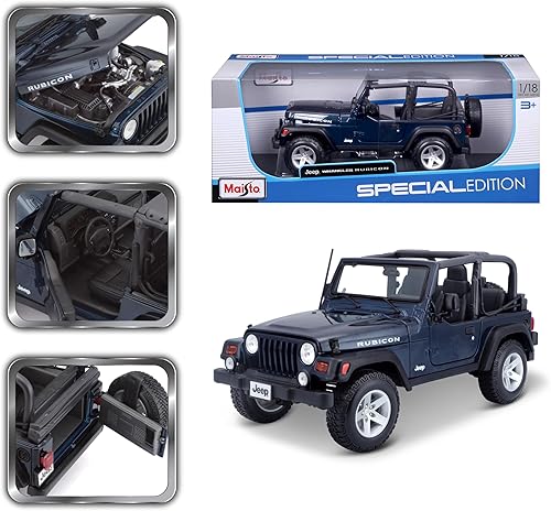 Miniatura 2 de Maisto Jeep Wrangler Rubicon 1:18 (los colores pueden variar)
