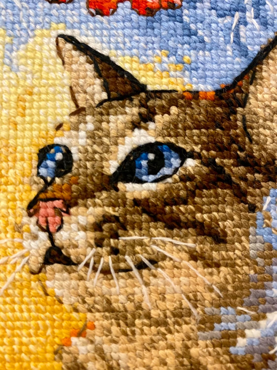 RIOLIS - Meeting at The Window 2049, Cat Lovers Cat Cross Stitch Kits 8¼"x11¾, Cross Stitch Kits for Beginners & Advanced, Crossstitching Kits Adult, Counted Stitching Kits, Cat Embroidery Kit