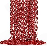 Vista 6 de 24 piezas de suministros para fiestas de cuentas de Nochevieja, collar de cuentas negras y doradas, collares de cuentas de Nochevieja de 33