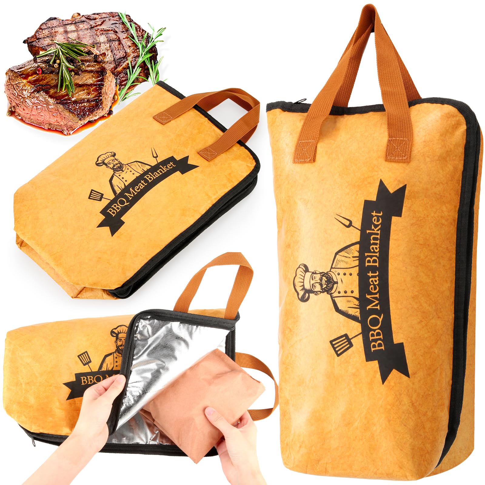 Bolycen 23in BBQ Blanket for Resting Meat, Insulated Meat Resting Bag