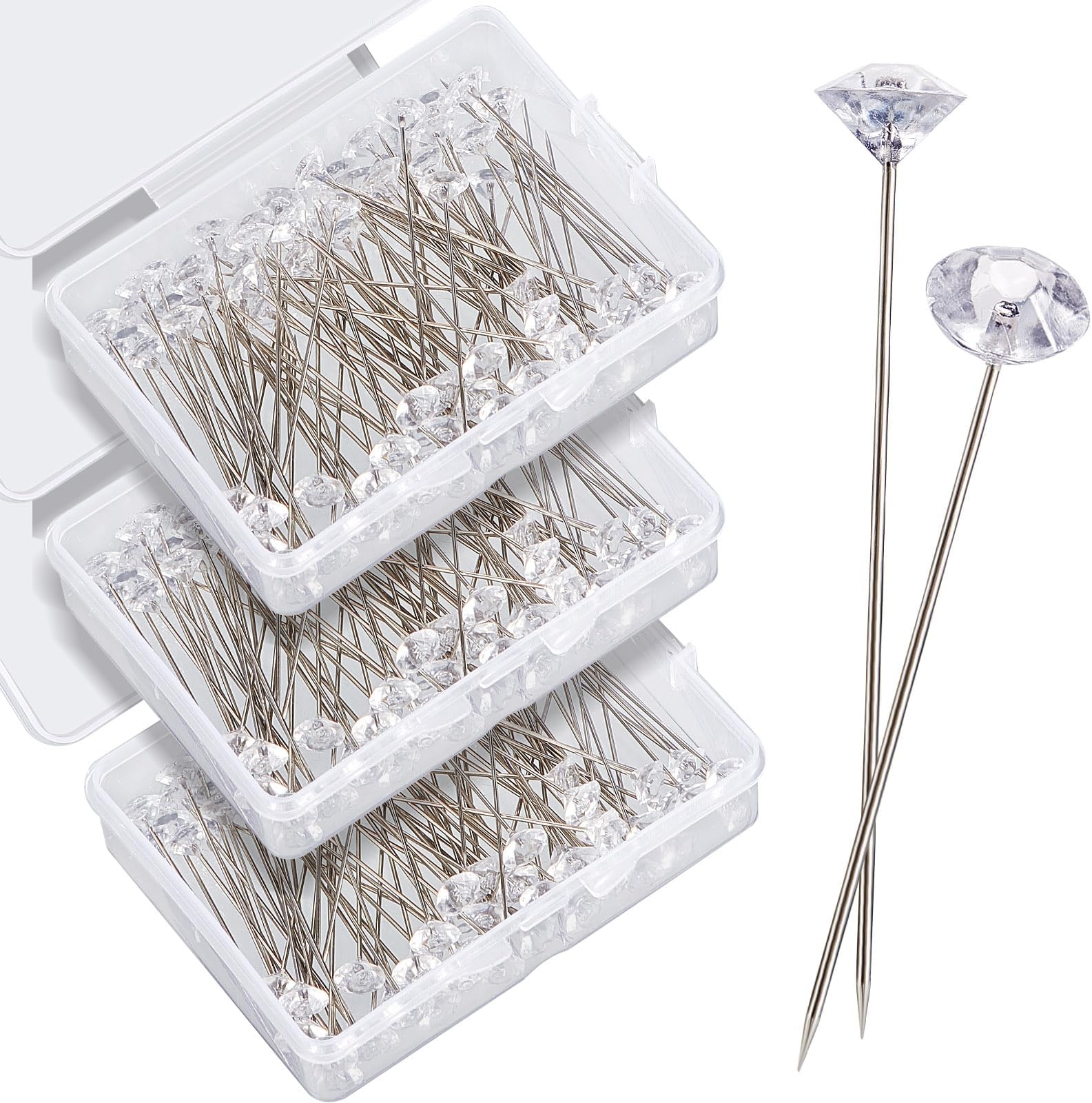 Yosawa 100 Pcs Bouquet Pins Corsage Boutonniere Pins