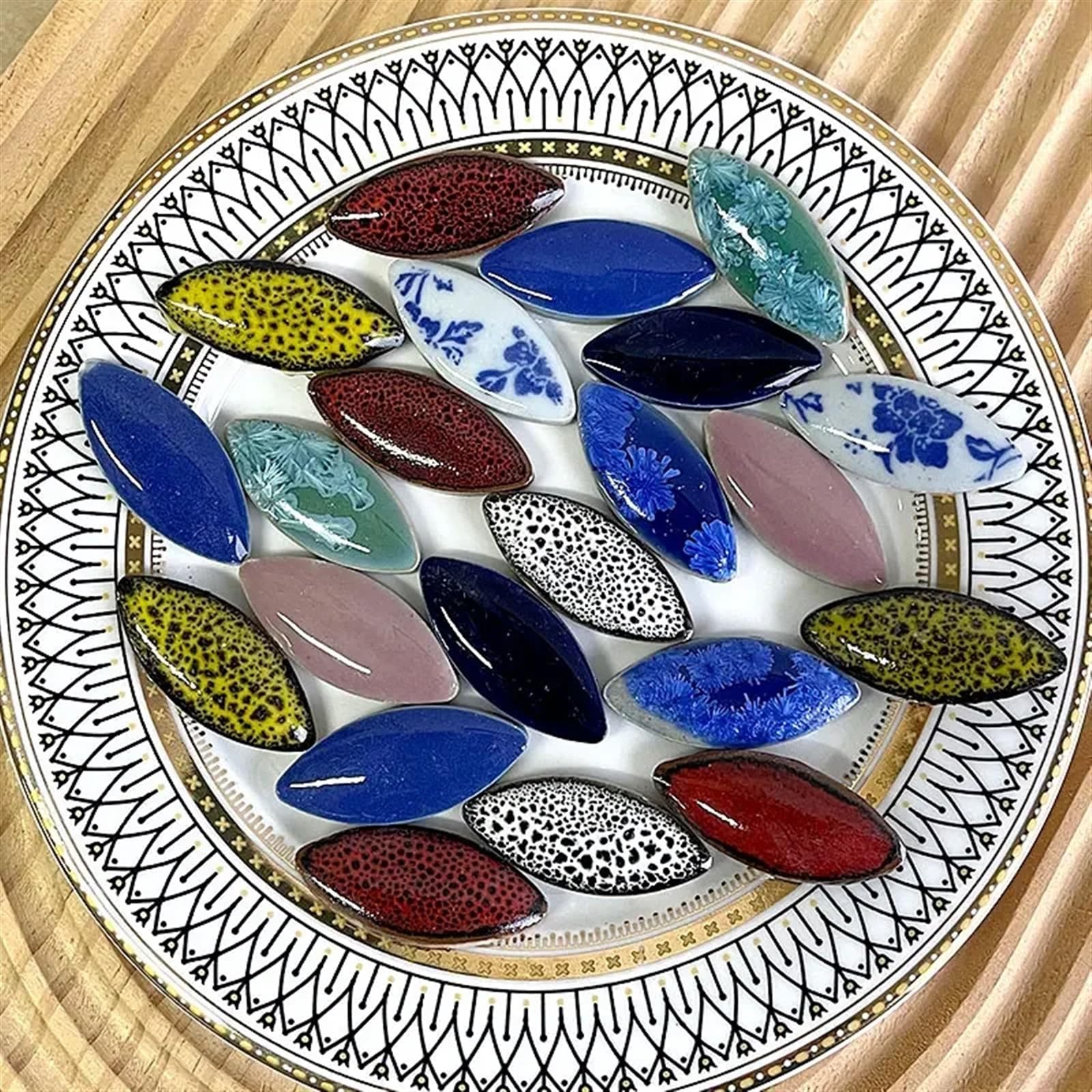 Azulejos de mosaico cerámica, Kit bricolaje, 100g, artesanía Multicolor, Hobby, decoración del hogar(24)