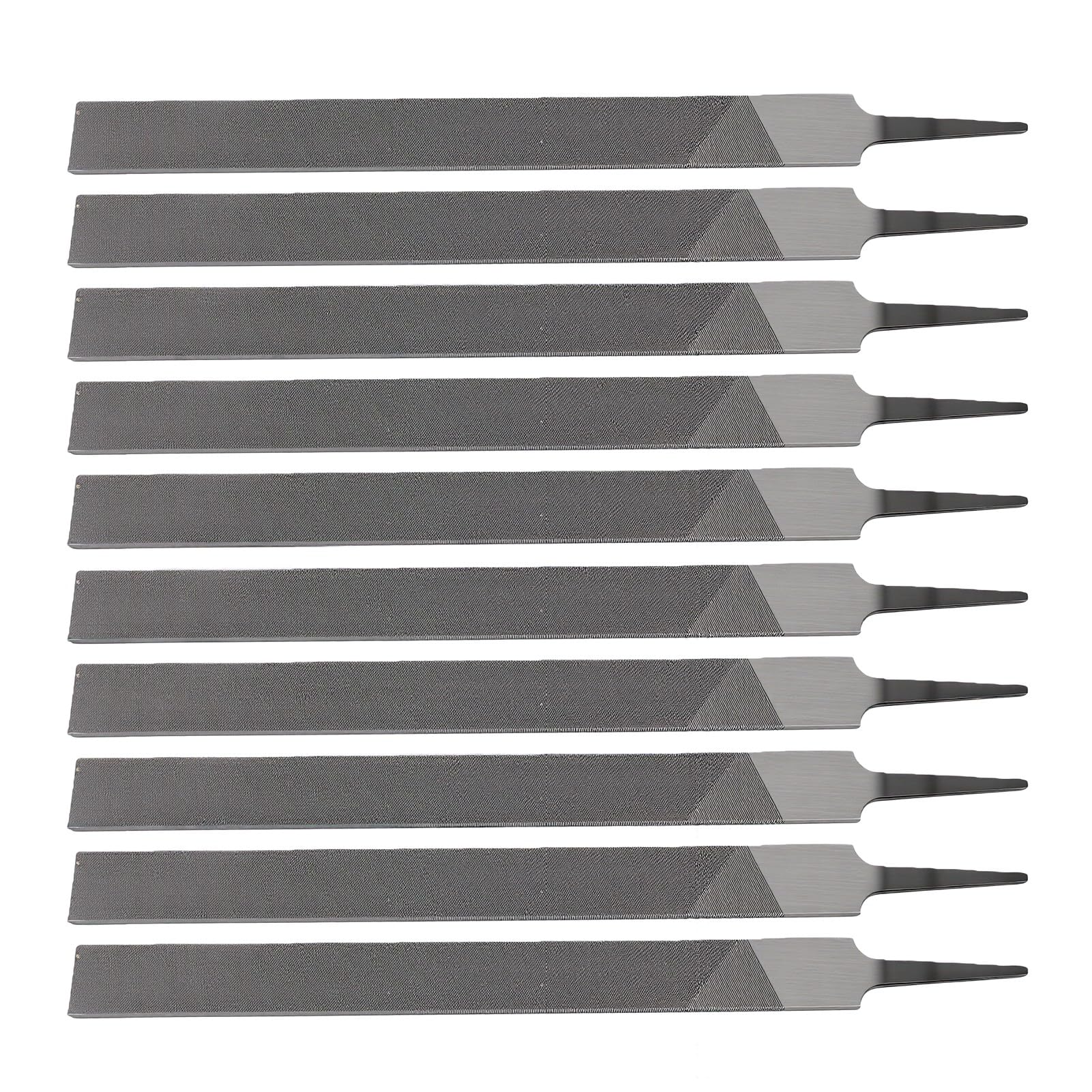 Wysokowęglowa Stalowa Pilnik Płaski, długość 250 Mm, do Ręcznego Użytku (Cienki 10PCS)