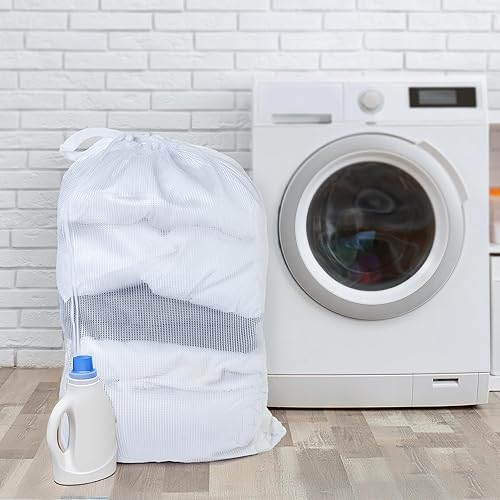 Vista 3 de Smart Design - Bolsa para lavado con asa, para ropa, deportes y lavandería- para la organización del hogar