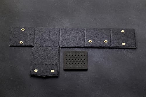 Miniatura 2 de OARIE Portalápices vintage, taza de piel sintética, totalmente de piel sintética, marrón clásico (cuadrado)