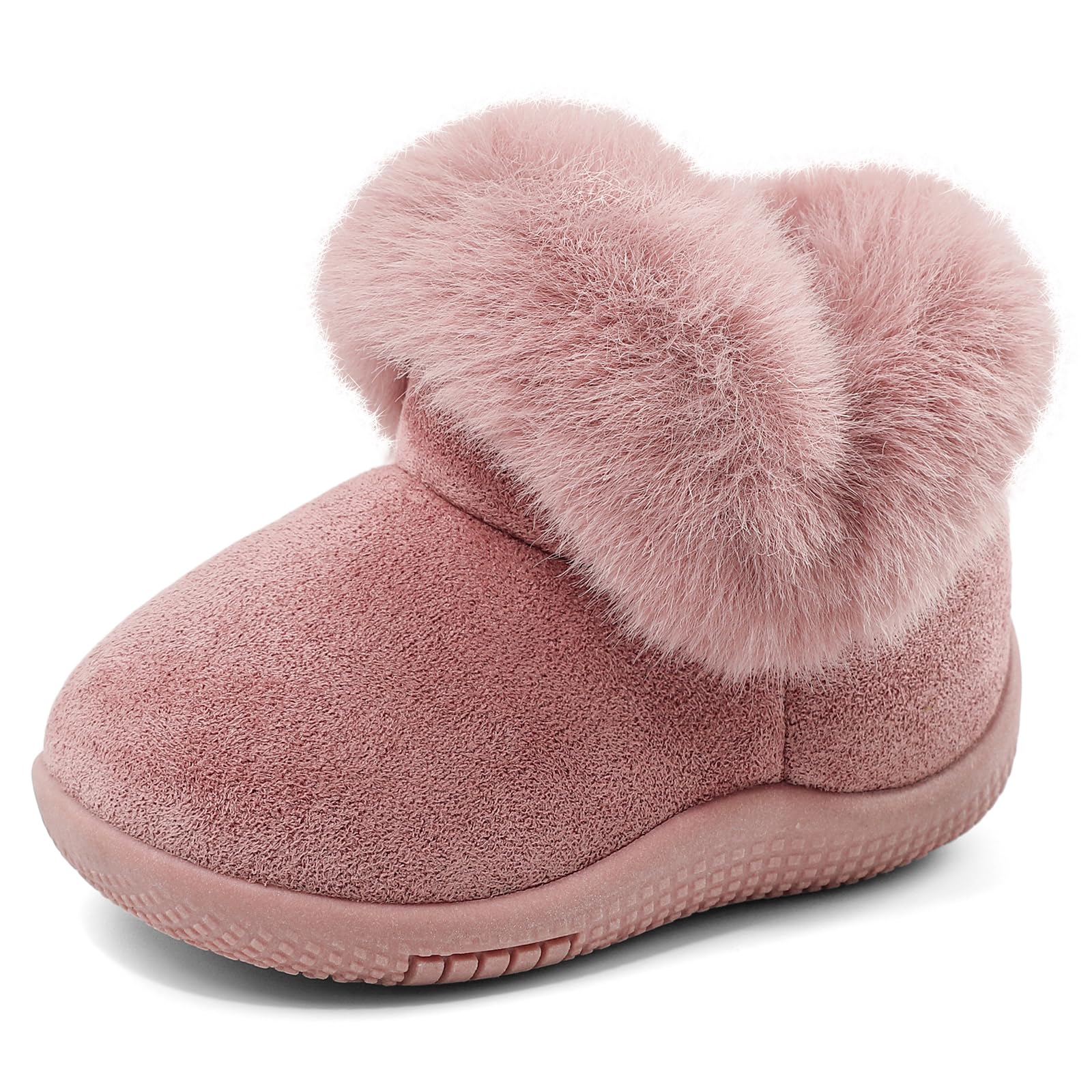 MK MATT KEELY Botas Bebé Niña Invierno 0-5 Años Botas de Nieve Exterior Zapatillas Primeros Pasos Cálido con Suela Antideslizante Suaves