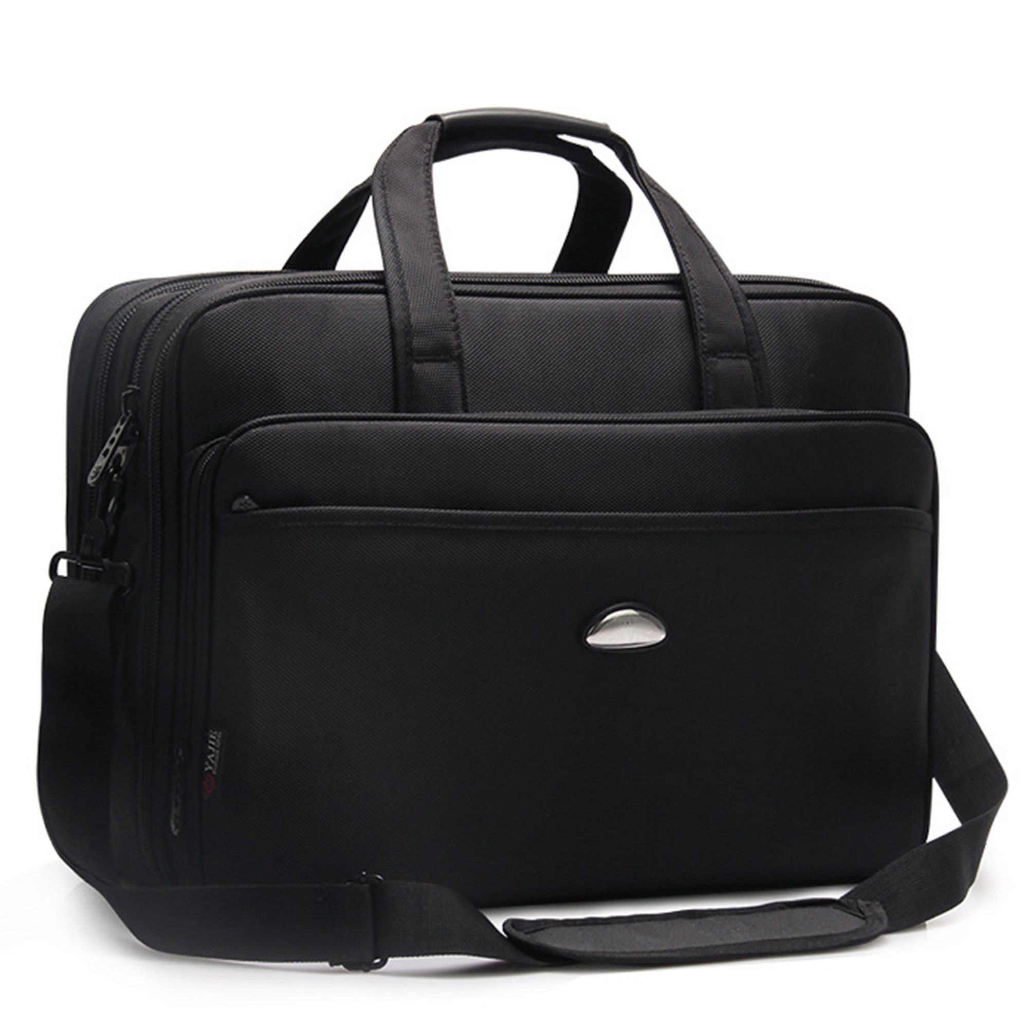 JN 3120-B 2018 Black Nylon Material Tablet Computer Computer Men's Tote Business Shoulder Bag Oblique Bag Computer Bag Large Capacity