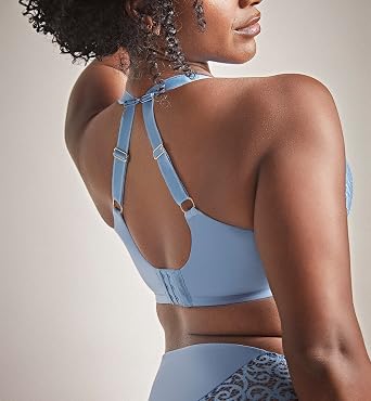 Sculptresse by Panache Women's Estel Plunge Underwire Bra, 9686, Dusk Blue, 34H