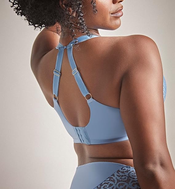 Sculptresse by Panache Women's Estel Plunge Underwire Bra, 9686, Dusk Blue, 34H