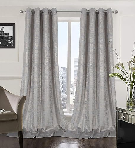 Miniatura 35 de always4u Cortinas de terciopelo suave Wild Rose de 63 pulgadas de largo, cortinas de lujo para dormitorio, con estampado de lámina dorada, Rosa