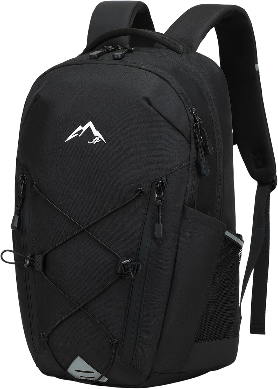 AO ALI VICTORY Women's Laptop Backpack 15.6 inch,Travel Backpack for Men,College Bookbag, Lightweight Outdoor Sport Hiking Back Pack, Everyday Daypack, Black