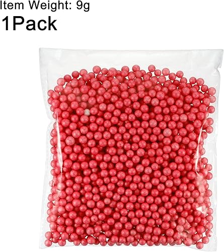 Miniatura 9 de uxcell 1 paquete de bolas redondas de microespuma de 0.1 pulgadas para las artes, manualidades, decoraciones de fiesta, rellenos de almohada de