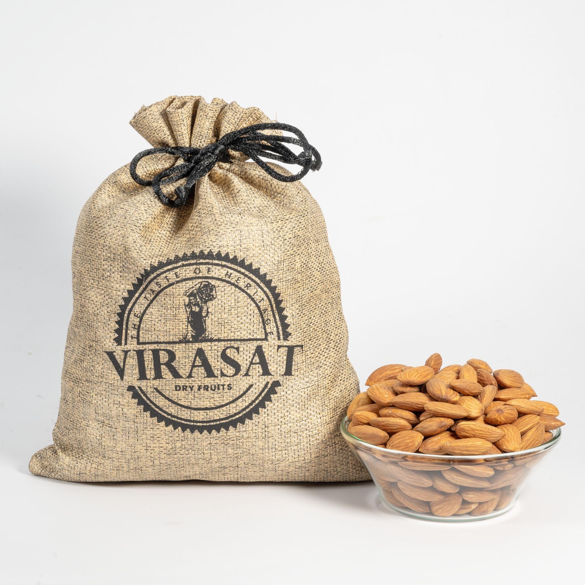 100% Natural And Premium California almonds 1kg |500gm|250gm| Quality badam giri | Almonds - Rich In Protein| |Whole Natural Badam Dry Fruits, Sealed for Freshness in Stylish Jute Pouch (0.500) (B0D91YHBV3) Amazon Price History, Amazon Price Tracker