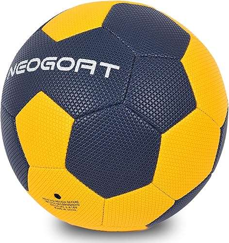 Balón de fútbol tamaño 5, piel sintética resistente al agua para interiores y exteriores, tamaño oficial 5, para juego y entrenamiento (desinflado)