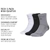 Calcetines adidas Tech para Hombre, 3 Pares, Altos de Caña - Negro, Blanco 5