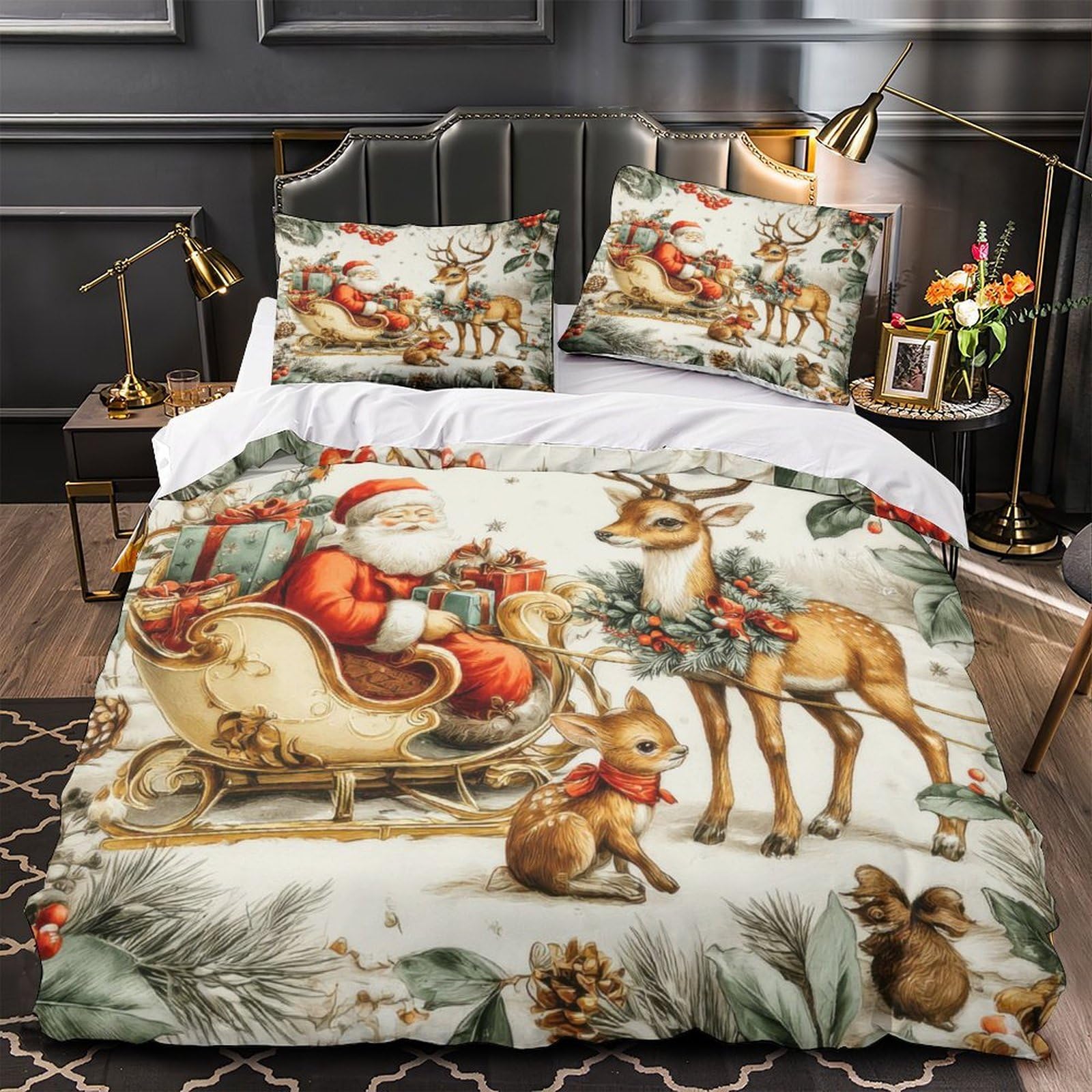 Housse de couette effet 3D ultra douce microfibre de qualité supérieur
