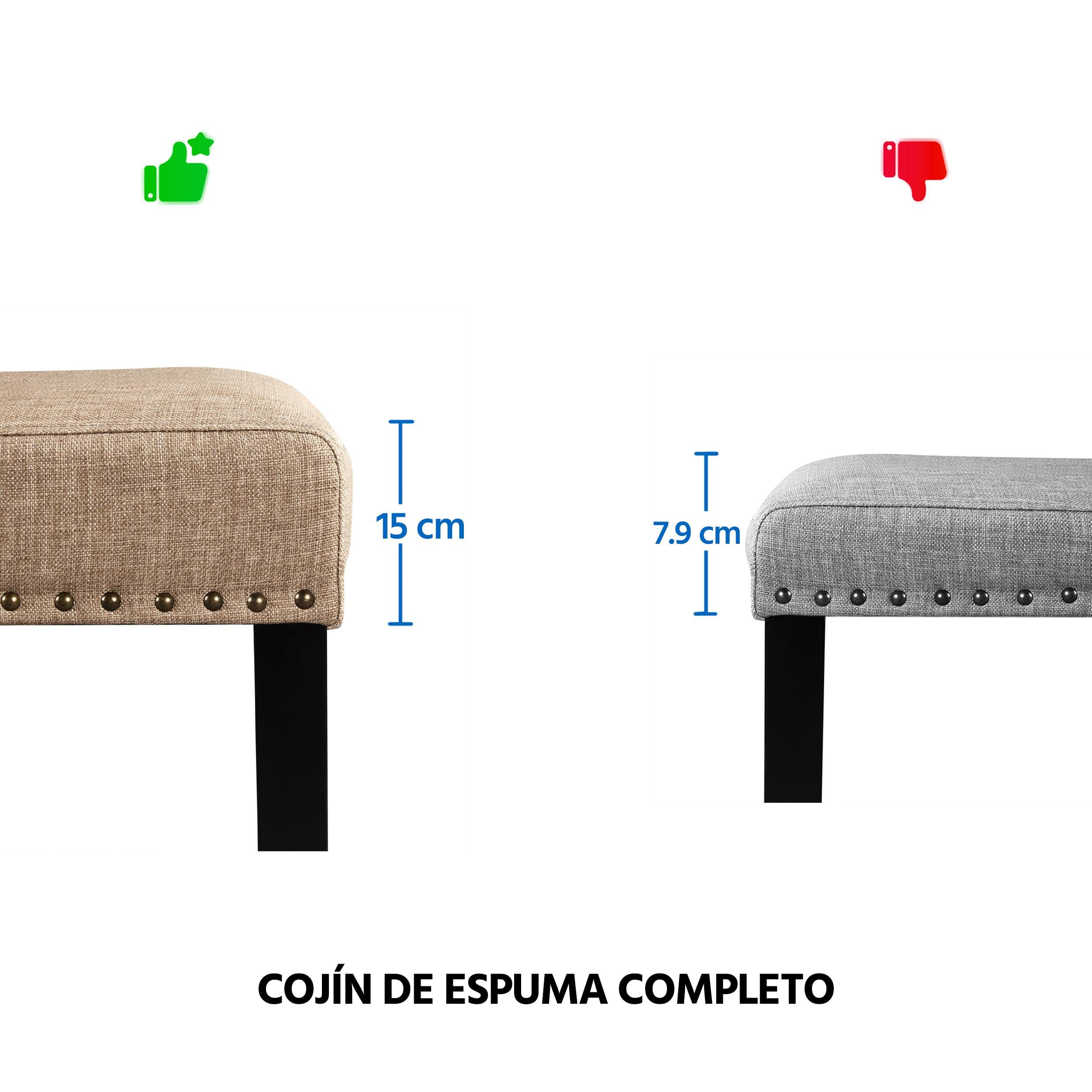 Yaheetech 4pcs Sillas de Comedor Tapizadas en Tela Silla con Respaldo Khaki | Silla para Comedor con Respaldo, Silla Tapizada de Tela, Pata Madera, Pack de Sillas para Restaurante, Sillon