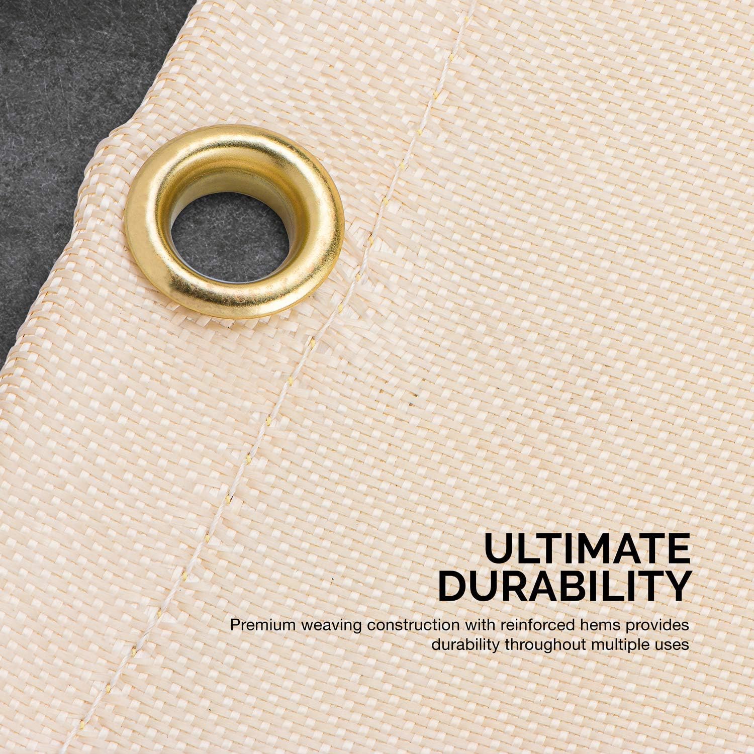 Neiko 10909A Fiberglass Fire Retardant Welding Blanket | 6' x 8' | Brass Grommets | Thermal Resistant, clear : Tools & Home Improvement