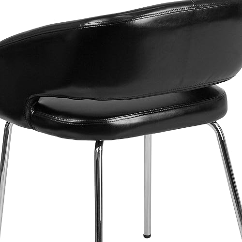 Miniatura 15 de Flash Furniture Silla de recepción lateral de LeatherSoft gris contemporánea serie Fusion