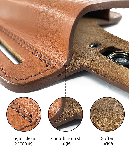 Miniatura 2 de Koltster Funda Magnum 357, 2 ranuras para panqueques OWB, funda de cuero para pistola de pulgar, hecha a mano