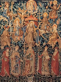 ART.COM Wall Art Print Flemish Tapestry of St. Francis' Tree, 1471-1472, Assisi, Italy, 24" x 32"