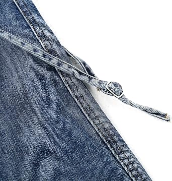 KIDSCOOL SPACE Girls Cargo Jeans, Wide Leg Baggy Stretchy Denim Pants with 6 Real Pockets