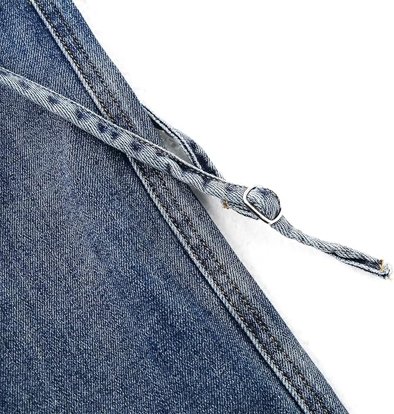 KIDSCOOL SPACE Girls Cargo Jeans, Wide Leg Baggy Stretchy Denim Pants with 6 Real Pockets